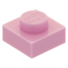 LEGO lapos elem 1x1, világos rózsaszín (3024)